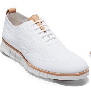 Cole Haan Zerogrand Shoes Men’s Size 10.5 Stitchlite Wing Oxford Optic White